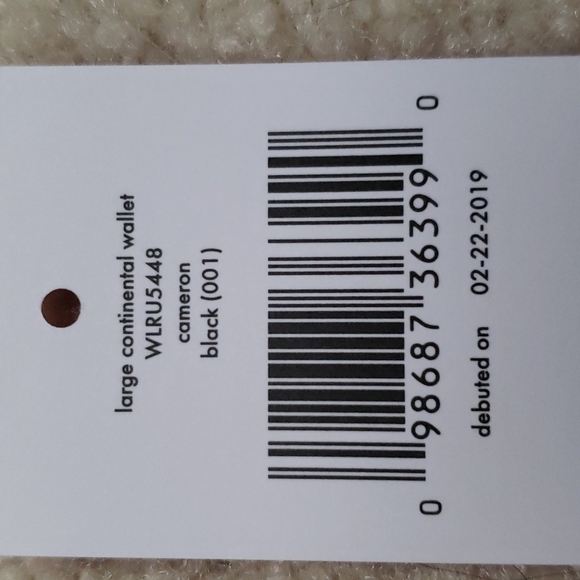 Kate Spade, black, large continental wallet - Picture 4 of 4